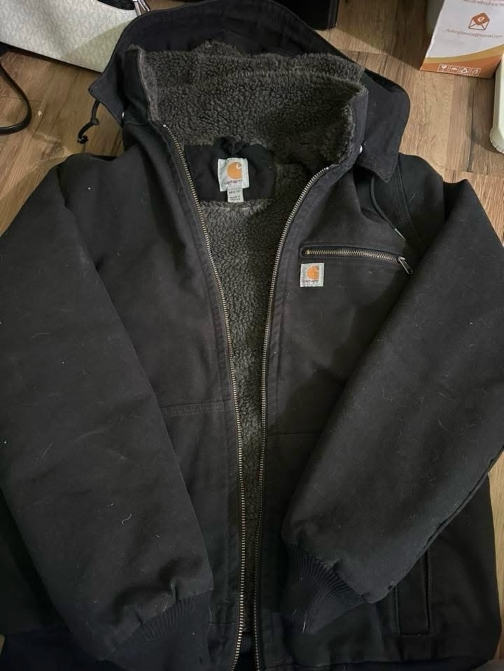 Carhartt Black Sherpa-Lined Performance Jacket